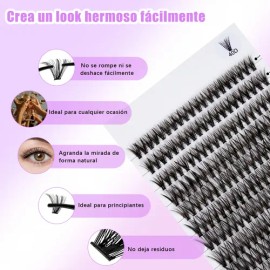 203 Diy Kit Para Extension De Pestañas Maquillaje Natural Color 40d Espesor 0.07 Mm Largo 1.6 Cm Tipo De Curvatura C
