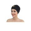 Fashy Exclusive 3483 20 Bathing Cap with Snakes Accessory Black