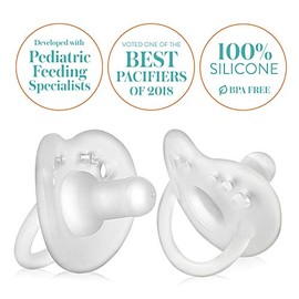 Evenflo Balance + Chupete cilíndrico (0 meses +, 6 unidades, transparente)