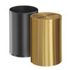 YOJIA Stainless Steel Gold Bathroom Trash Can with Lid, 9L/2.4Gallon