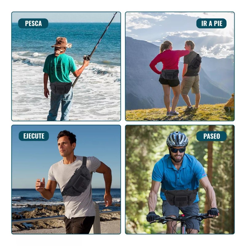 Deykay Cangurera Tactica Militar Impermeable Riñonera Deportiva