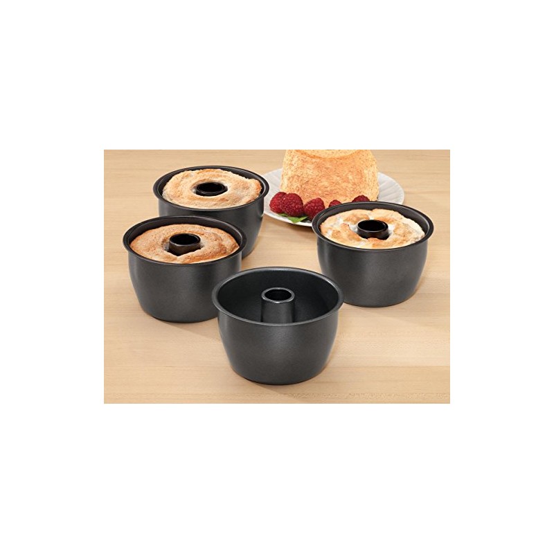 4.25" Mini Angel Food Cake Pans, Set of 4 -