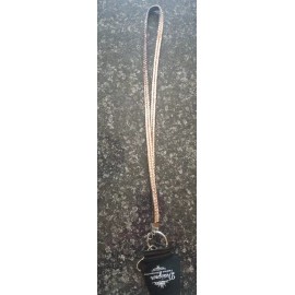 Designer fashion accessories BLING LANYARD SPARKLE RHINESTONES PINK WRISTLET