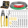 1/16" Metal Curtain Wire Hanging System, 100ft 7×7 Strands 304