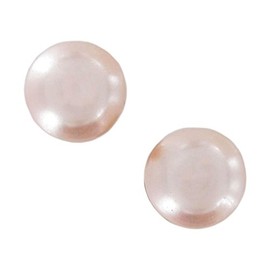 of Three-Faux Pearl Pink Gold Tone Classic Pierced Earrings Studs 5mm-10mm Earrings For Women Set