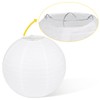 Fontien 10Pcs White Paper Lanterns, Chinese Hanging Round Paper Lanterns