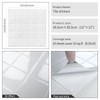 DEWOO Square White Peel and Stick Backsplash Tiles Self Adhesive