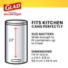 Glad Glad ForceFlex MaxStrength Tall Kitchen Drawstring Trash Bags, 13