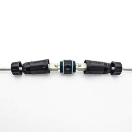 InstallerParts CAT6 RJ45 Shielded Industrial Panel Mount Bulkhead Female/Female Feed Thru Coupler - Network Connectors - IP67 Waterproof/Dust Cap (Single Pack)