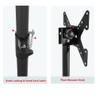 bimiti TV Stand with Mount 360 Degree Swivel TV Floor