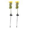 2Pcs Sunflower Solar Lights IP65 Waterproof Low Power Consumption LED