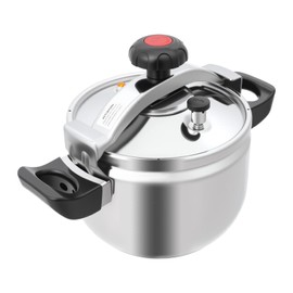 LyeXD 201 Stainless Steel Pressure Cooker, 6.35 Qt 60Kpa Pressure Pot Olla De Presion w/Pressure Limiting Valve, Stainless Steel Pressure Canner for Gas Stove Induction Cooker, Suitable for 10 People