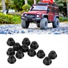 12PCS RC Lock Nuts, 1/10 Tire 4mm Non?Slip Nut Compatible