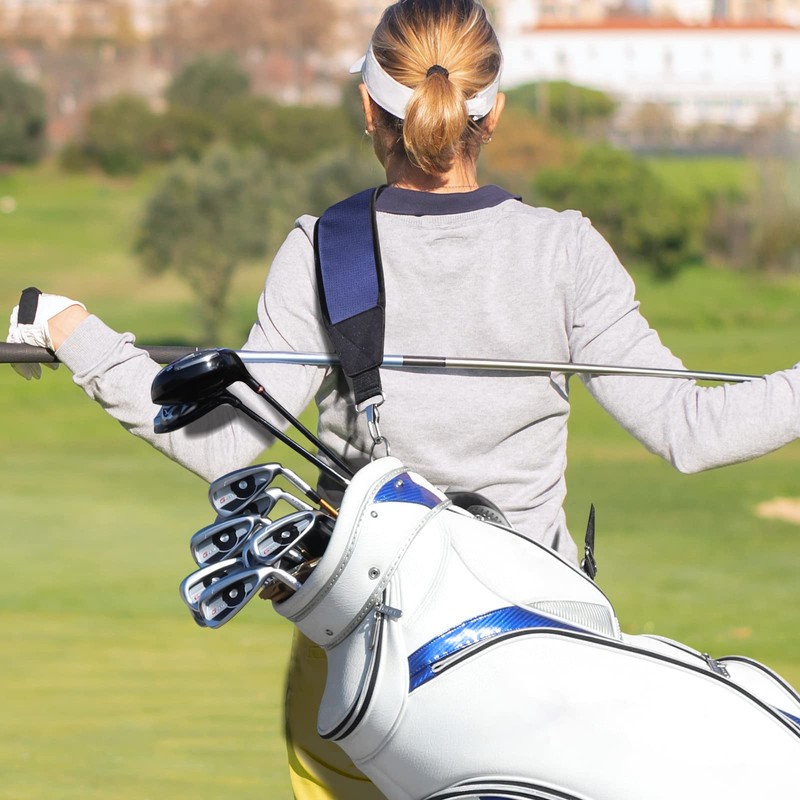 Big Teeth Golf Bag Shoulder Strap Single Padded Adjustable Universal