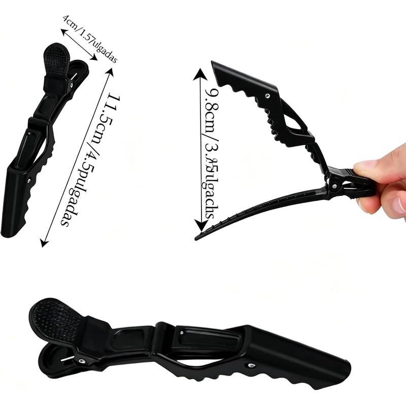 48Pcs Pinzas de Pelo de Cocodrilo, Pinzas para El Cabello