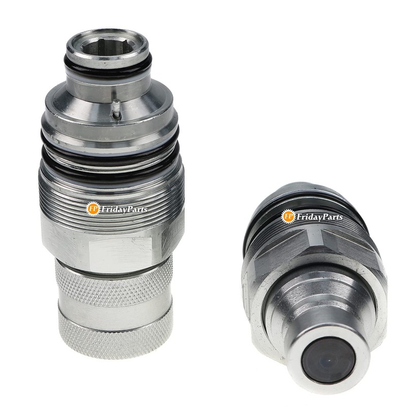 FridayParts Hydraulic Quick Connect Coupler Set V0511-77140 V0511-77150 Compatible for