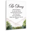Gwisml Be Strong And Courageous Inspirational Bible Verse Canvas Wall