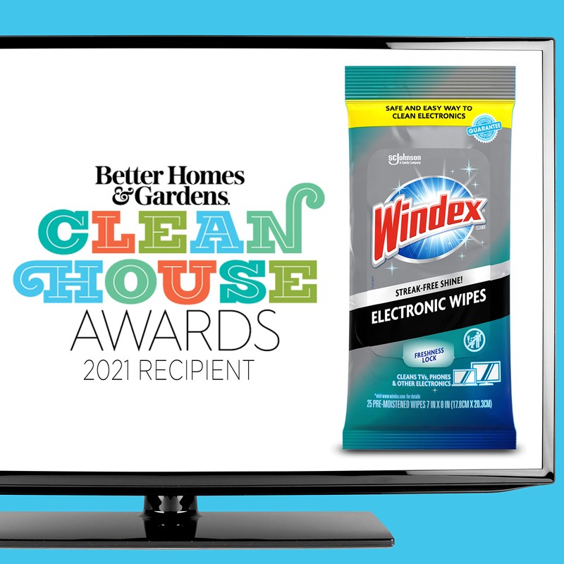 Windex Electronic Cleaning Wipes, Pre-Moistened Screen Wipes for TVs, Phones,