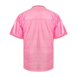 MESOSPERO Men's Football Jersey Blank Football Practice Jersey for Athletic Training and Daily Leisure (Pink, XS)