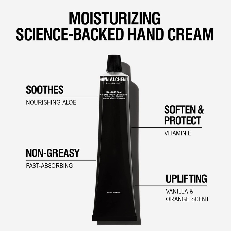 Grown Alchemist Restorative Hand Cream. Vanilla and Orange Peel. Non-Greasy
