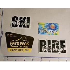 Unbranded PATS PEAK SKI AREA 4 DIFFERENT  DECAL/STICKERS