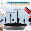 XL Black Thick Cotton Swabs Pointed Precision - 750 Count