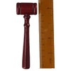 dohobby 5PCS Mini Wooden Gavel, Prop Judge Hammers Courtroom Gavel,
