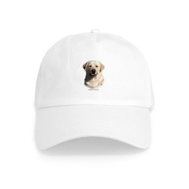 CafePress Labrador Retriever 9Y383D 267 Cap Unique Adjustable Baseball Hat White