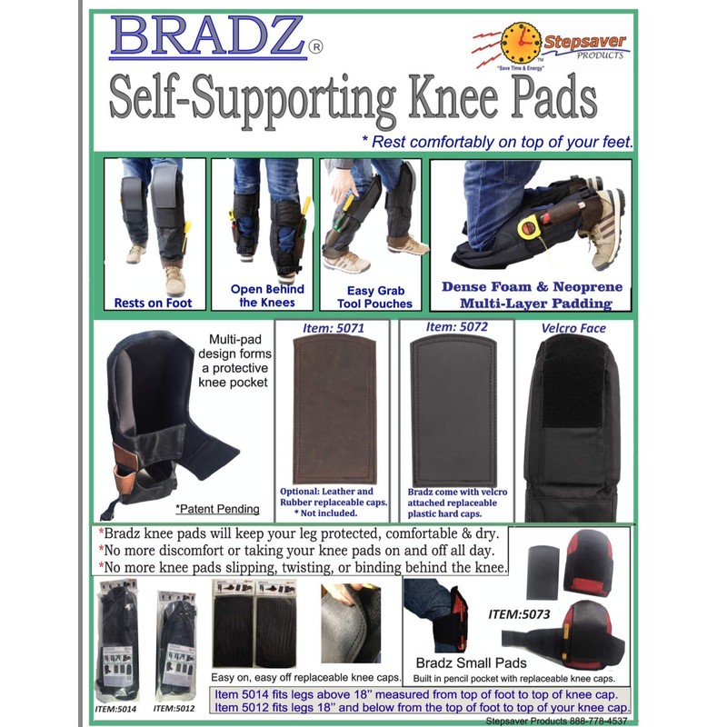 bradz Replacement Knee Caps (Hard Plastic)