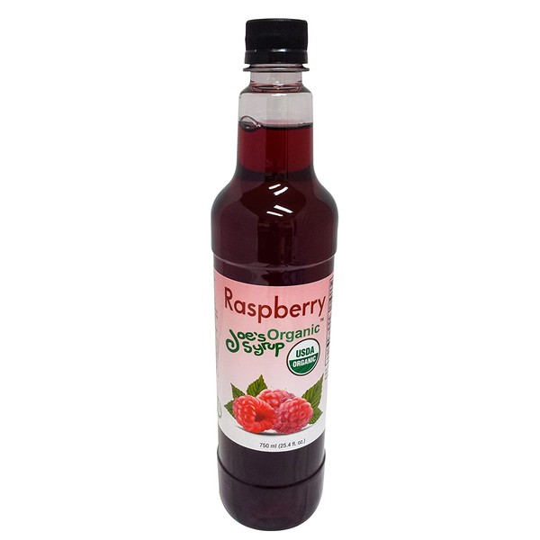 Joeâs Syrup Organic Flavored Syrup, Organic Raspberry, 750 ml