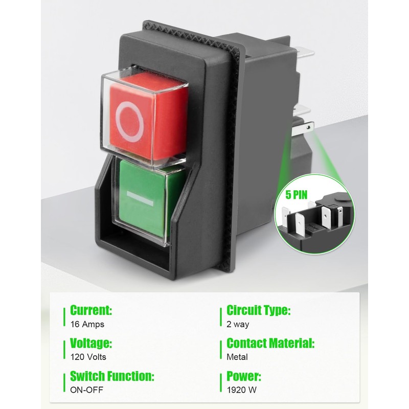 Electromagnetic Switches, Pushbutton Switches for Garden Tools/Machine Tools/Large Power Tools