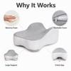 Knee Pillow for Side Sleepers - Large Memory Foam Leg