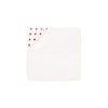 Petit Bateau Baby A0BNM Carre Bain, White/Red, One Size