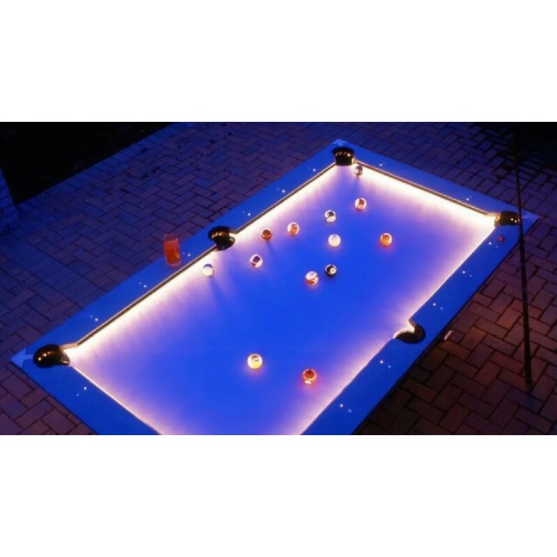 SHENKENUO 5M Bar Billiard Pool Table Bumper LED RGB Colour