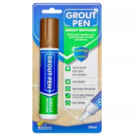 Grout Pen Brown Tile Paint Marker: Waterproof Tile Grout Colorant Pen - Wide Tip