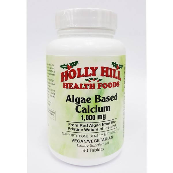 Holly Hill Health Foods Algae Based Calcium 1,000 mg, 90 Tablets
