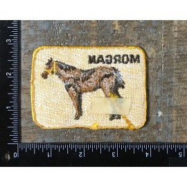 Unbranded Vintage MORGAN Horse Breed Farm Animal Equine Pet Embroidere Sew-On Patch 1970’s
