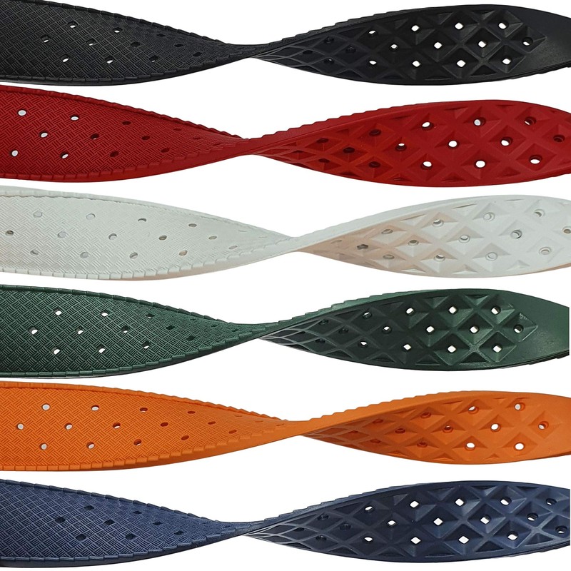Max Tropical Vintage Style FKM Rubber Divers Replacement Watch Strap