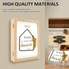 NIHUIFDPY Key Cabinet Wall Mounted, Wood Key Box with 6