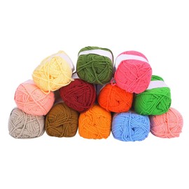 Hilo de lana para tejer Hilo de ganchillo suave multicolor para tejer Pompón Gato Juguete Crochet Proyecto Manualidades