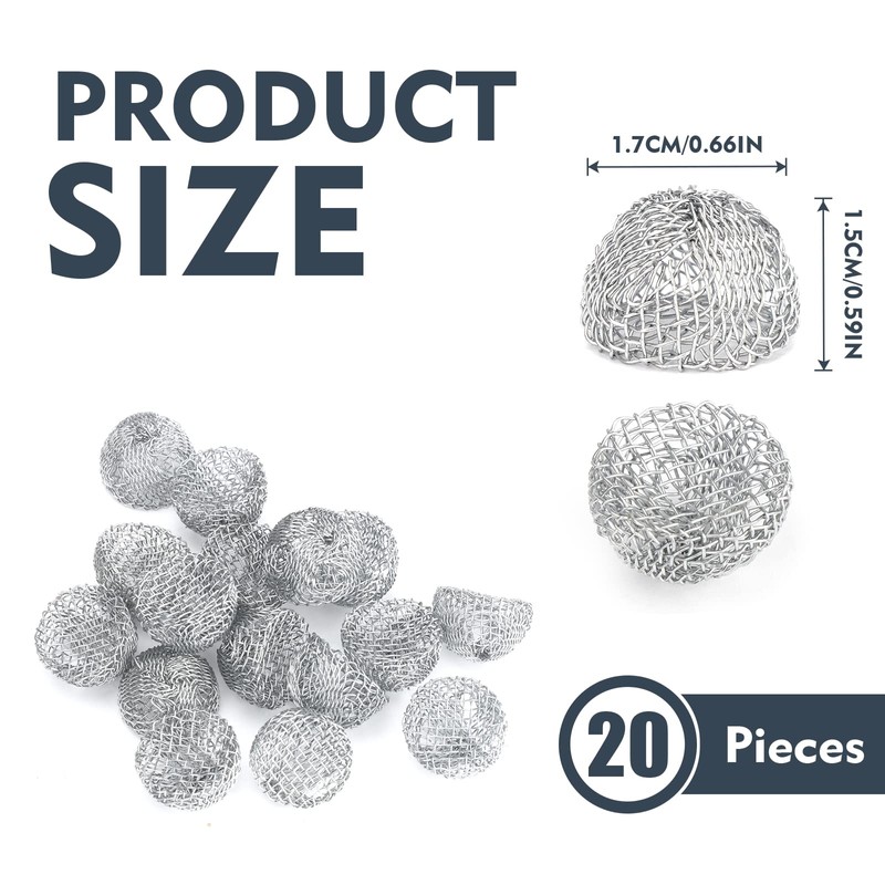 Scotte Screens Pipe Filters Steel Screen Balls 20 Pack