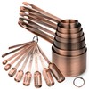 Nstezrne Copper Measuring Cups and Spoons Set 17 for Dry