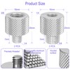 NIUQIGE Pack of 4 Thread Adapters 3/8 Inch to 1/4
