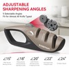 Knife Sharpeners for Kitchen, 5 Adjustable Sharpening Angle - Handheld