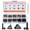 LYJEE Small Screws Assortment Kit, 1000pcs Miniature Phillips Replacement Screws for Glasses Watch Clock, 10 Kinds M1 M1.2 M1.4 M1.7 Phillips Head Self-Tapping Screws