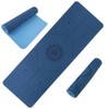 Venbytech for Blue Yoga Mat with Alignment Guide Lightweight TPE