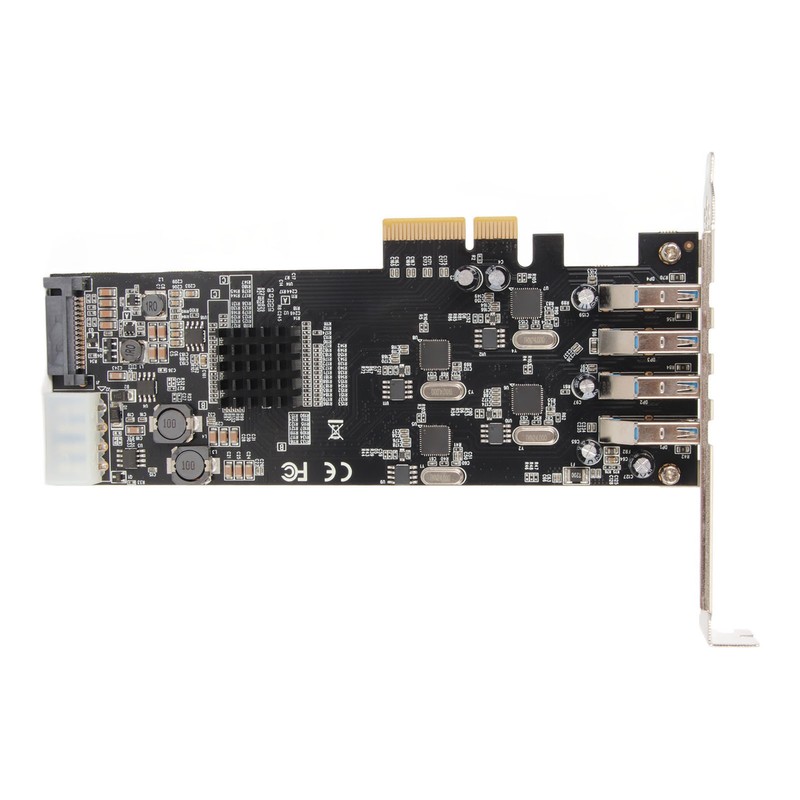 4 Port USB 3.0 PCIE Card 4 Dedicated 5Gbps Channels