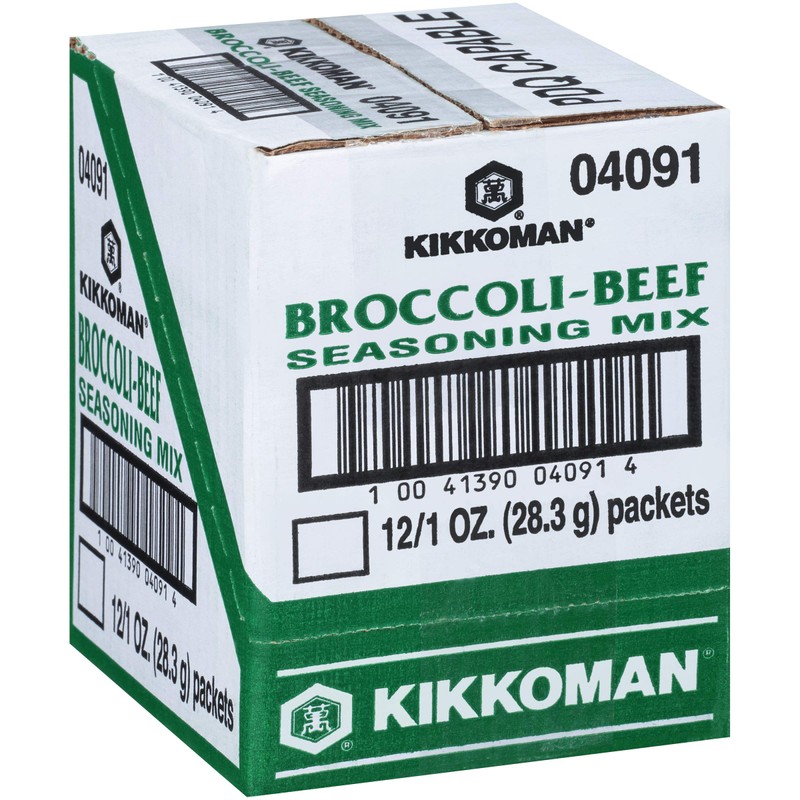 Kikkoman Broccoli Beef Seasoning Mix, 1oz packet (12 pack)