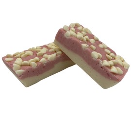 Uncle Butch's Fudge - Creamy and Smooth White Chocolate Rasberry Cheesecake Fudge - Delicious and Decadent Handcrafted Fudge (16) (24 oz)