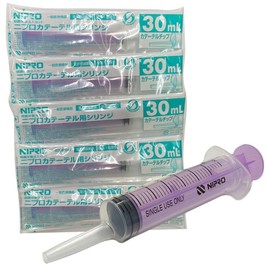 シリンジ 30ml 　5本 セット 動物 犬 猫 ペット用品 介護 注射器 ニプロ スポイト 【TRAUM限定解説書付き】